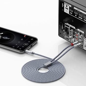 Amazon | RCAケーブル 1.2m RIKSOIN 3.5mm ステレオミニプラグ